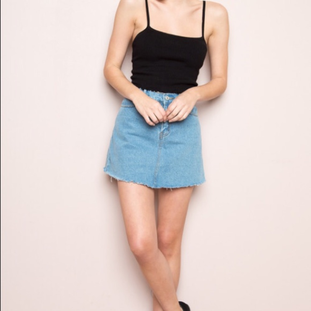 Brandy Melville Denim A-line Skirt